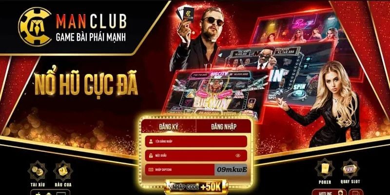 Các thao tác chi tiết đăng nhập Manclub